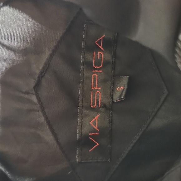 Via Spiga Womens Black Fur Down Insulated Coat Size Small - Picture 6 of 12